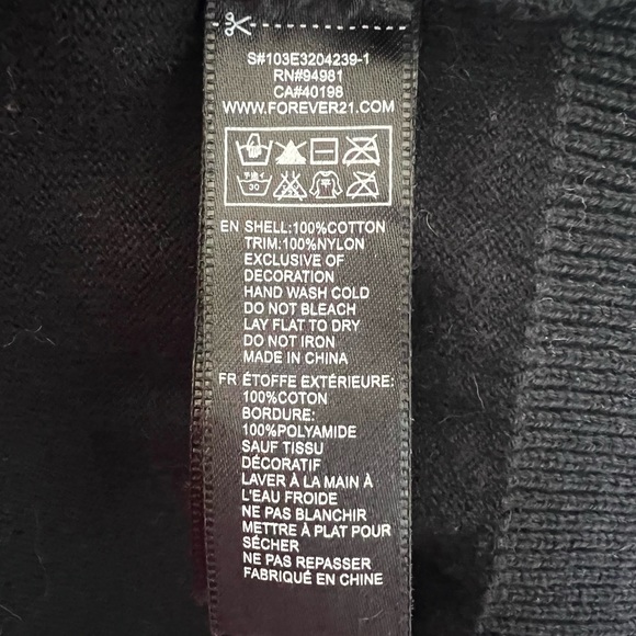 Forever21 Black Sequin Cardigan - Picture 3 of 5